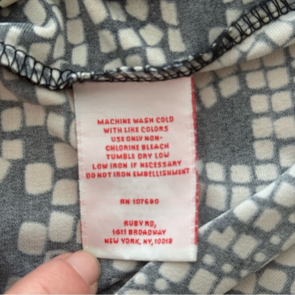 Ruby Rd. Women’s Black & White Abstract Print Sleeveless Maxi Dress‎ Size M - Picture 10 of 10